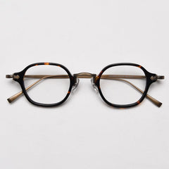 Hale Vintage Rectangle Glasses Frame Rectangle Frames Southood Leopard 