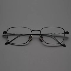 Johnny Vintage Titanium Eyeglasses Frame Rectangle Frames Southood Black 