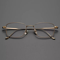 Johnny Vintage Titanium Eyeglasses Frame Rectangle Frames Southood Bronze 