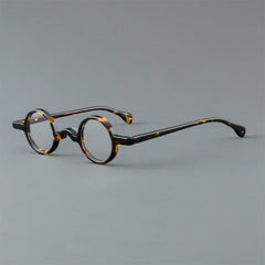Jordi Small Round Acetate Glasses Frame Round Frames Southood Leopard 