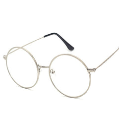 Kitty Big Round Metal Glasses Frame Round Frames Southood Silver 