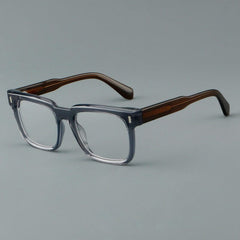 Lennox Retro Acetate Glasses Frame Rectangle Frames Southood Grey 