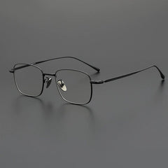 Lyndon Vintage Titanium Eyeglasses Frame Rectangle Frames Southood Black 
