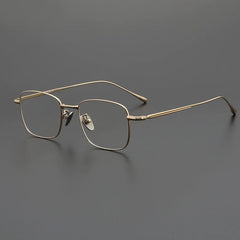 Lyndon Vintage Titanium Eyeglasses Frame Rectangle Frames Southood Gold 