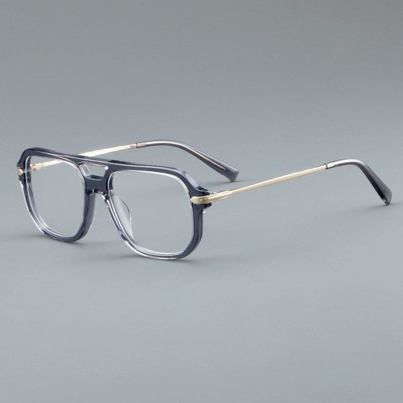 Maitland Retro Double-Bridge Glasses Frame – Fomolooo display picture 2