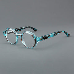 Molly Acetate Glasses Frame Round Frames Southood Blue 