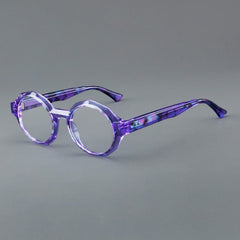 Molly Acetate Glasses Frame Round Frames Southood Purple 