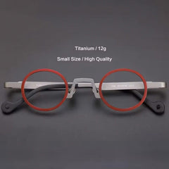 Darice Titanium Round Glasses Frame