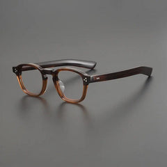 Toft Vintage Acetate Eyeglasses Frame Rectangle Frames Southood A-Brown Tea 