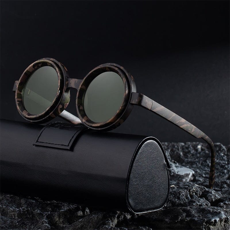Zev Retro Round ND Dimming Sunglasses Sunglasses Southood 
