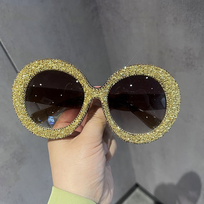 Harriet Bling-bling Round Sunglasses