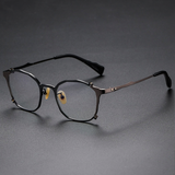 Kadin Retro Titanium Irregular Glasses Frame