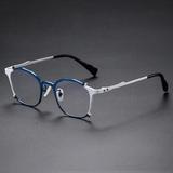 Kadin Retro Titanium Irregular Glasses Frame