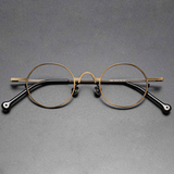 Briar Titanium Vintage Round Eyeglasses Frames