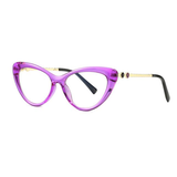 Hannah Transparent Cat Eye Glasses Frame