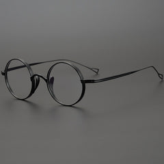 Monroe Titanium Round Glasses Frame