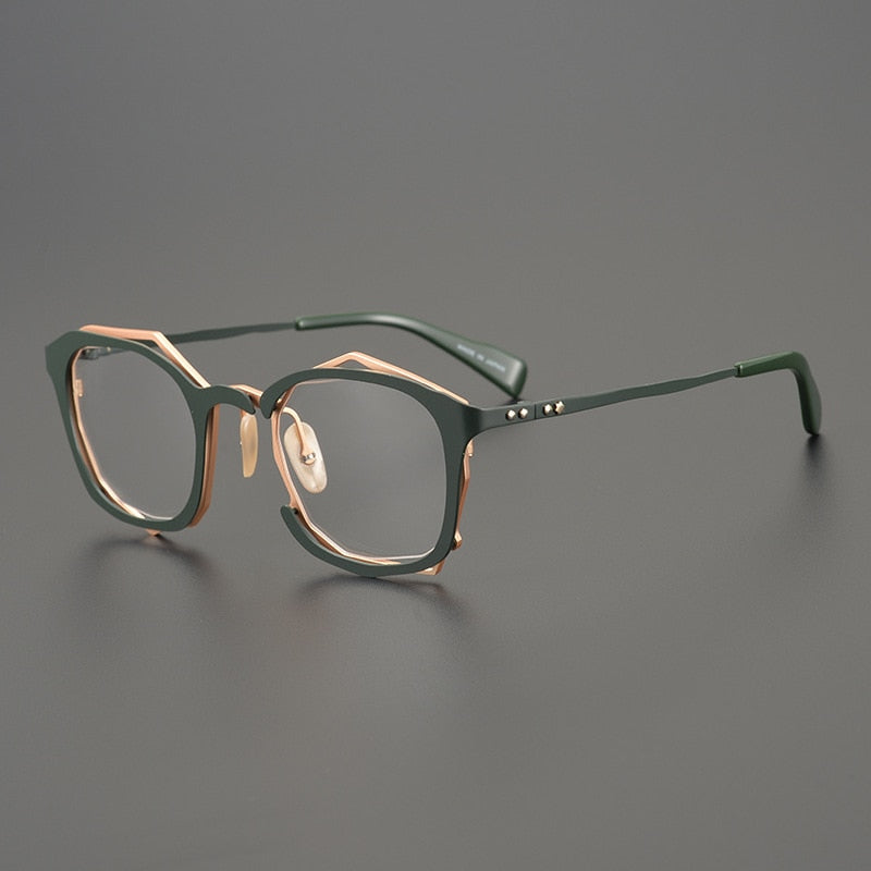 Nassir Personality Irregular Titanium Glasses Frame