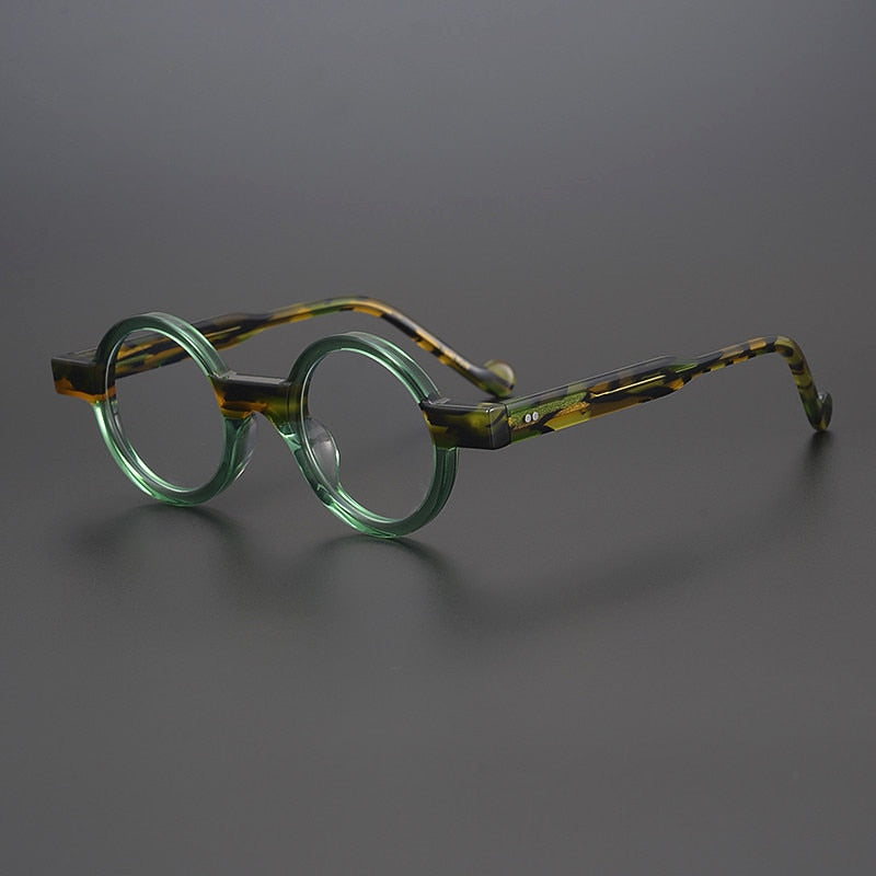 Veda Vintage Round Acetate Glasses Frame