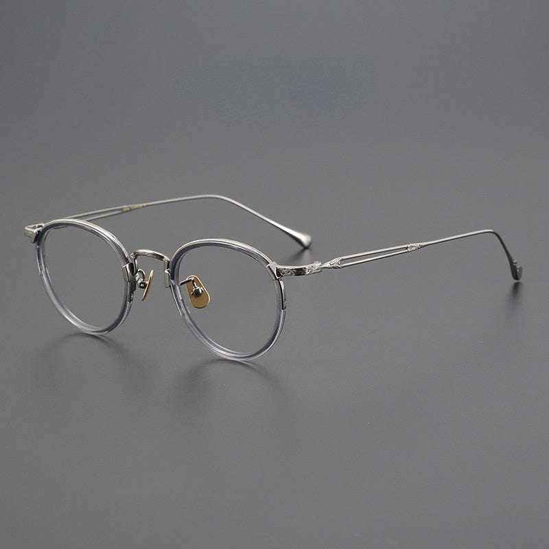 Daran Titanium Round Glasses Frames