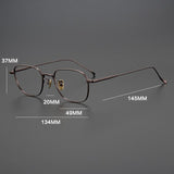 Johnny Vintage Titanium Eyeglasses Frame