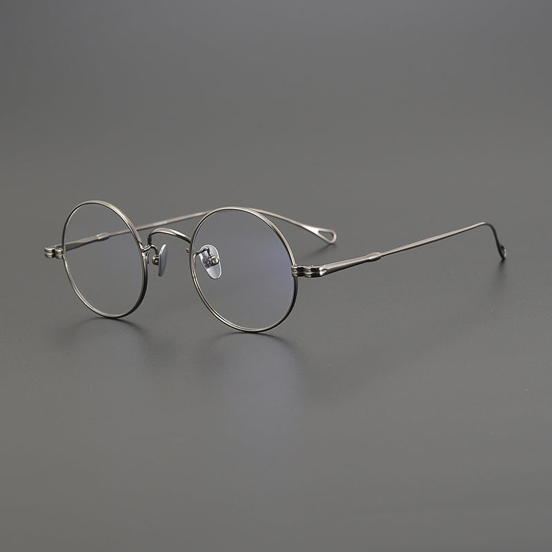 Penn Retro Round Titanium Glasses Frame