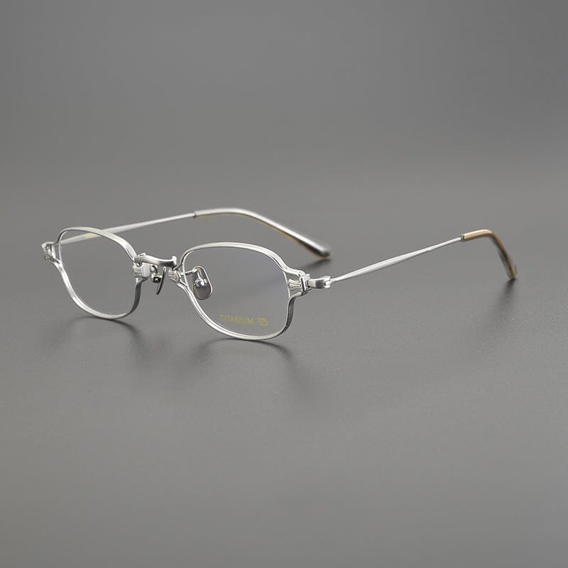Reid Retro Rectangle Titanium Glasses Frame