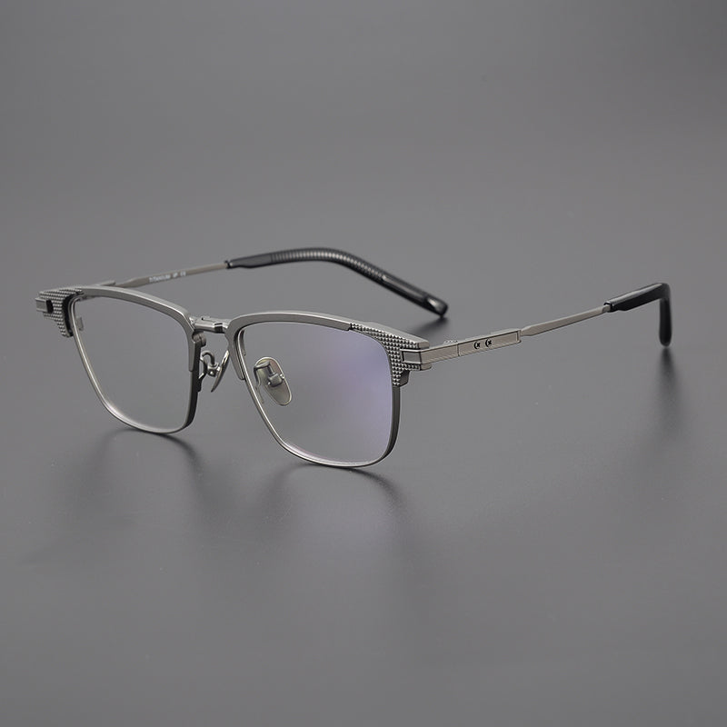 Eboney Titanium Square Glasses Frame