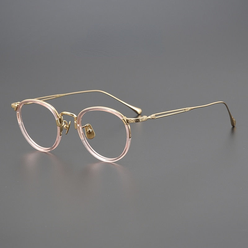 Daran Titanium Round Glasses Frames