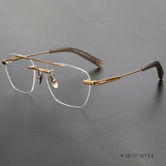 Vunes New Frameless Ultra Light Pure Titanium Spectacle Frame