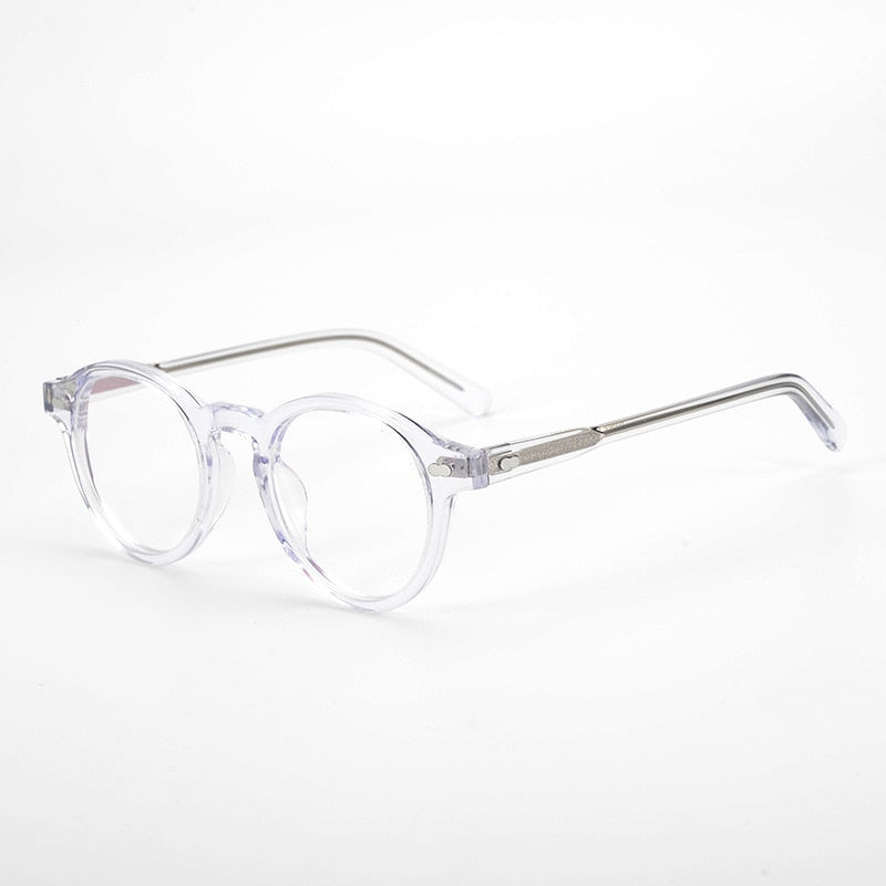Hiram Retro Round Acetate Glasses Frame