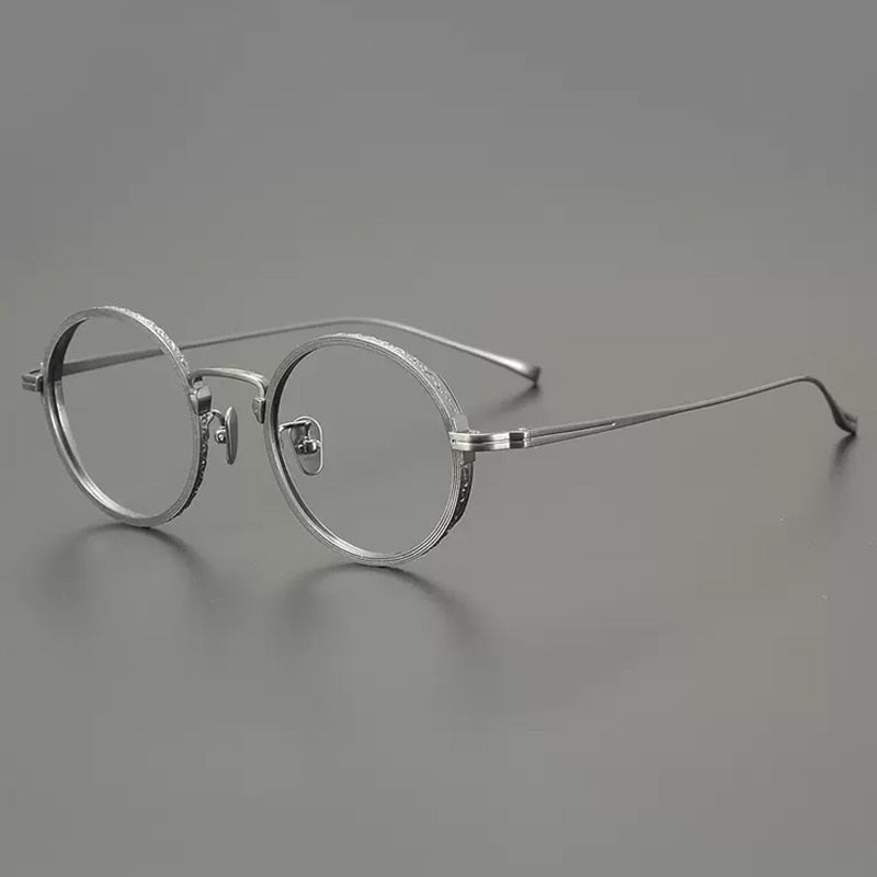 Saint Vintage Round Titanium Eyeglasses Frame