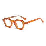 Akira Polygon Fashion Glasses Frame Geometric Frames Southood Yellow Leopard 
