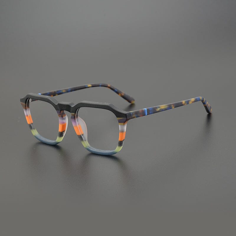 Arrio Acetate Rectangle Glasses Frame Rectangle Frames Southood Matte Black Blue 