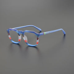 Arrio Acetate Rectangle Glasses Frame Rectangle Frames Southood Matte Blue 