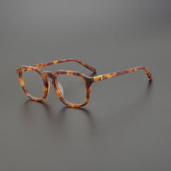 Arrio Acetate Rectangle Glasses Frame Rectangle Frames Southood Matte Leopard 