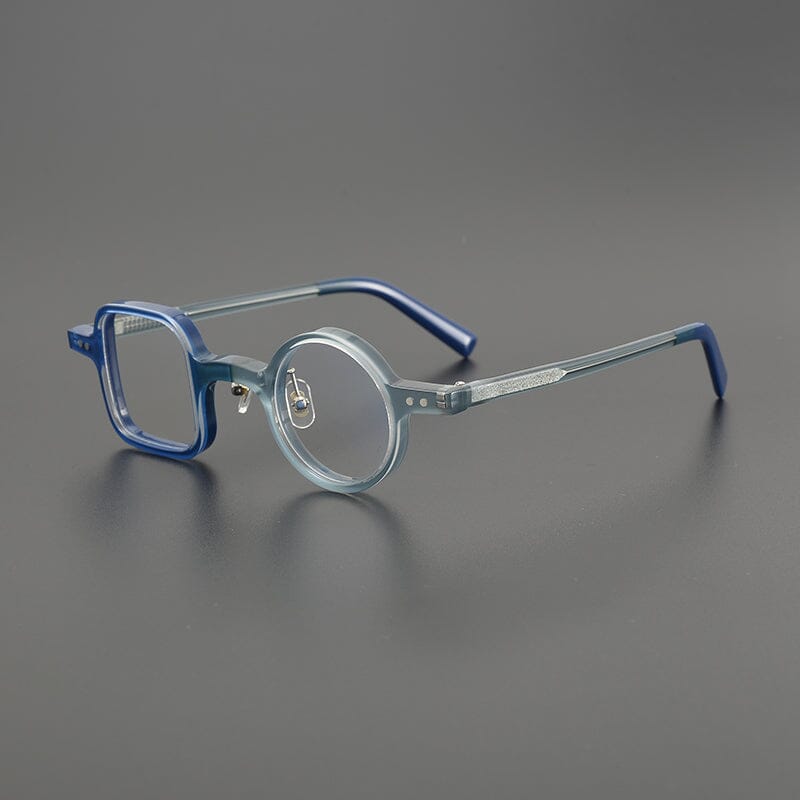 Bink Retro Acetate Glasses Frame Geometric Frames Southood Blue Grey 