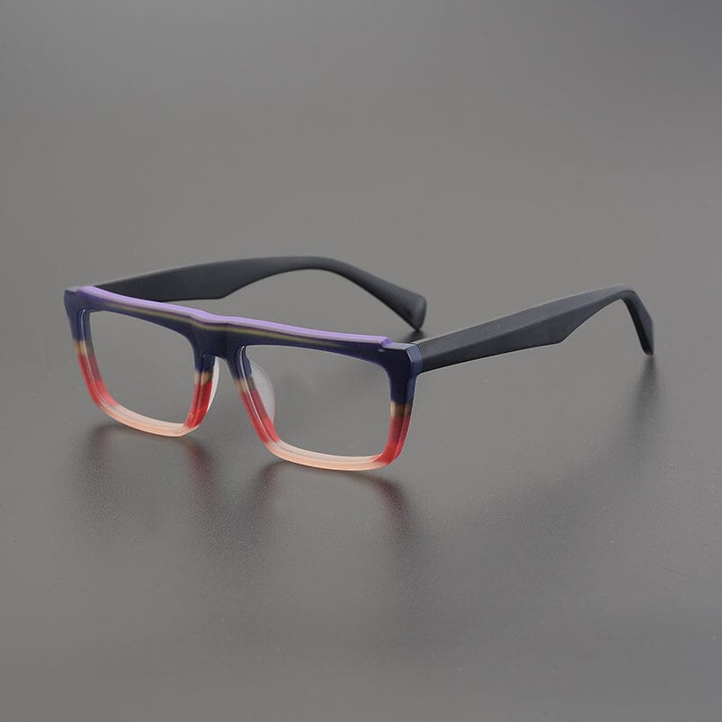 Dacio Acetate Rectangle Glasses Frame Rectangle Frames Southood Matte Purple 