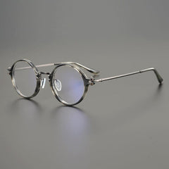 Ehan Vintage Titanium Eyeglasses Frame Round Frames Southood Grey 