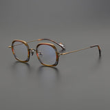 Haru Vintage Square Glasses Frame Rectangle Frames Southood Stripe Bronze 