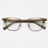 Kemp Vintage Browline Eyeglasses Frame Browline Frames Southood Green Silver 