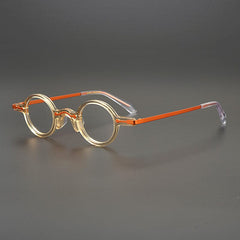 Leif Retro Round Acetate Glasses Frame Round Frames Southood Orange 