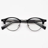 Lucky Vintage Browline Eyeglasses Frame Browline Frames Southood Black Silver 