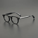 Mull Vintage Acetate Glasses Frame Rectangle Frames Southood Black 