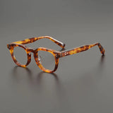 Mull Vintage Acetate Glasses Frame Rectangle Frames Southood Leopard 