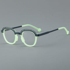 Ochoa Retro Square Glasses Frame Rectangle Frames Southood Green 