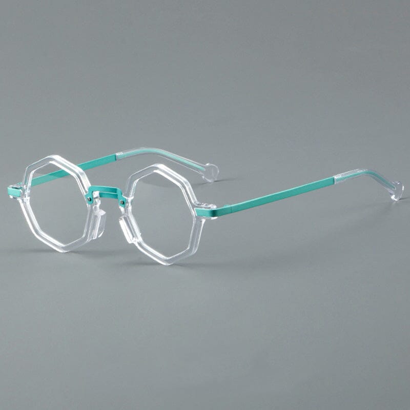 Paco Retro Acetate Glasses Frame Geometric Frames Southood Clear 