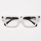 Paz Vintage Square Glasses Frame Rectangle Frames Southood White Black 