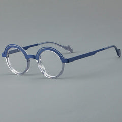 Piper Retro Round Glasses Frame Round Frames Southood Blue 