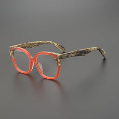 Quent Acetate Glasses Frame Rectangle Frames Southood Matte Red 
