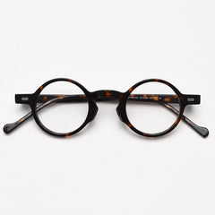 Qwin Vintage Round Glasses Frame Rectangle Frames Southood Leopard 